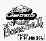 Roger Clemens' MVP Baseball screenshot 3 for GameBoy